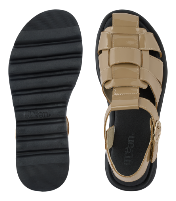 Green Comfort Allow Ada Sandal Taupe 422022Q40