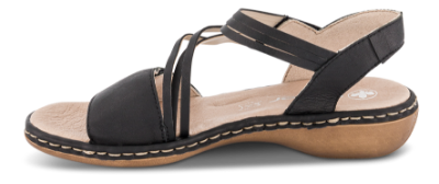 Rieker Damesandal Sort 65964-00