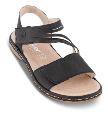 Rieker Damesandal Sort 65964-00