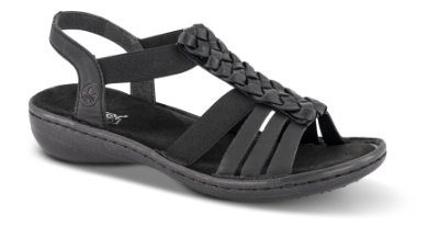 Rieker Damesandal Sort 60809-00
