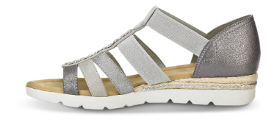 B&CO damesandal sølv