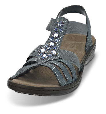 Rieker damesandal blå 60813-12