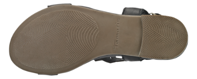 Tamaris damesandal sort/metal 1-1-28126