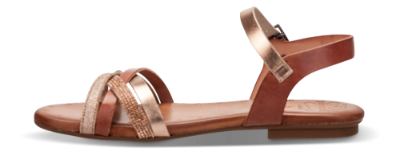 B&CO damesandal brun Multi