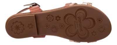 B&CO damesandal brun Multi