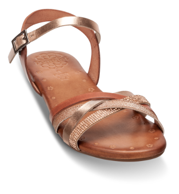 B&CO damesandal brun Multi