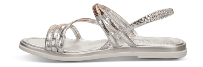 B&CO damesandal sølv