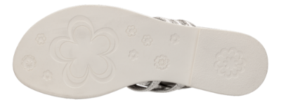 B&CO damesandal sølv