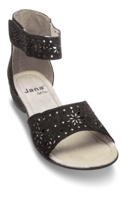 Jana Softline damesandal sort 8-8-28162-22