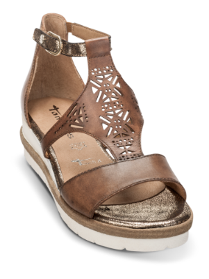 Tamaris damesandal brun 1-1-28228-22