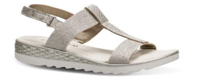 Tamaris damesandal sølv 1-1-28241-22