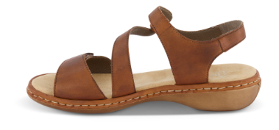 Rieker damesandal konjakk-farge 659C7-24
