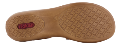 Rieker damesandal konjakk-farge 659C7-24