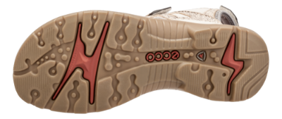 ECCO damesandal beige/blå 069563 OFFROAD