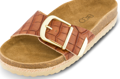 B&CO damesandal slip-in brun 4411100230