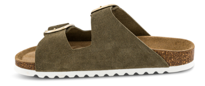 B&CO damesandal slip-in kaki 4411100342