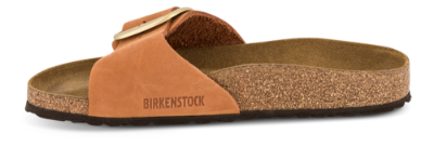 Birkenstock Madrid Big Buckle med Narrow Original fodseng Nubuck Pecan