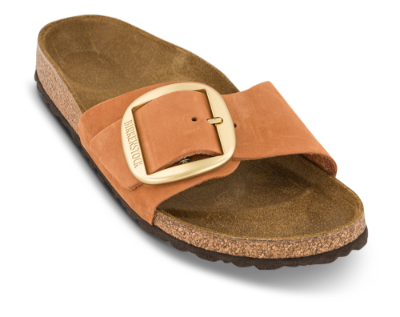 Birkenstock Madrid Big Buckle med Narrow Original fodseng Nubuck Pecan