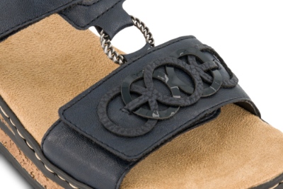 Rieker Damesandal Blå 62936-14