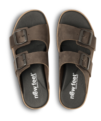 New Feet Damesandal Brun 231-23-334