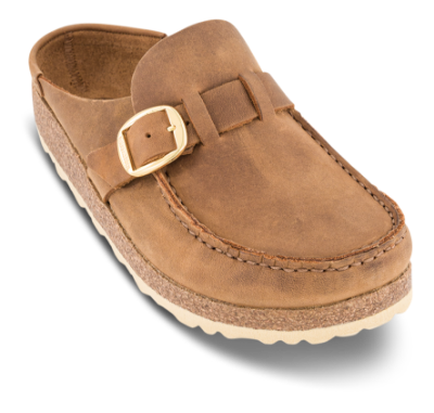 Birkenstock Buckley med Narrow Original fodseng Oil-læder Cognac