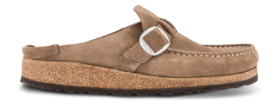 Birkenstock Buckley med Narrow Original fodseng Ruskind Taupe