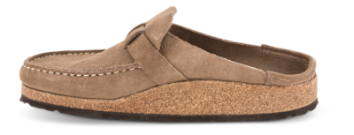 Birkenstock Buckley med Narrow Original fodseng Ruskind Taupe