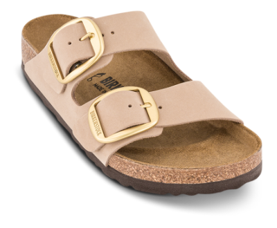 Birkenstock Arizona Big Buckle Original Regular fodseng Nubuck Sandcas