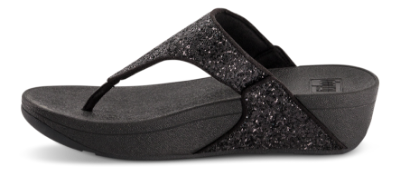 fitflop Sandal Sort Glitter X03-339-LULU