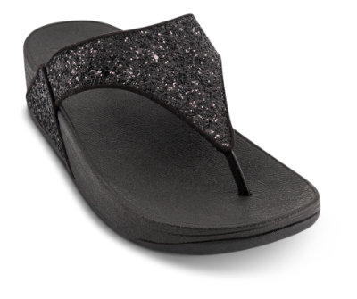 fitflop Sandal Sort Glitter X03-339-LULU