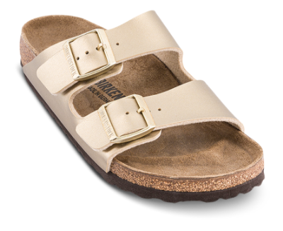 Birkenstock Arizona med Narrow Original fodseng Birko-Flor Guld