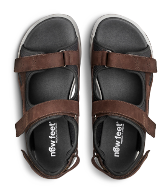 New Feet Herresandal Brun 191-29-1534