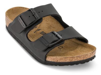 Birkenstock Arizona sandal med Narrow Original fodseng Birko-Flor Sort