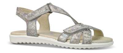 Superfit børnesandal metallic grå  2-00004