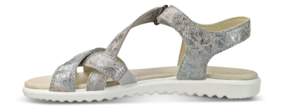 Superfit børnesandal metallic grå  2-00004