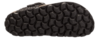 mia maja børnesandal sort glitter