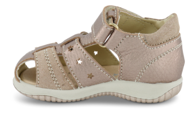 Skofus barnesandal beige metallic
