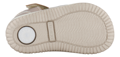 Skofus barnesandal beige metallic
