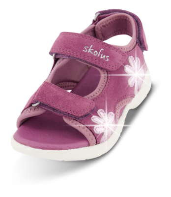 Skofus børnesandal mørk rosa