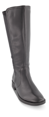 Jana Softline lang damestøvlett sort 8-8-25560-23