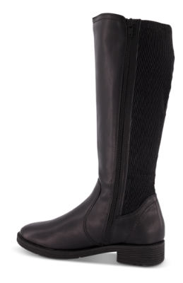 Jana Softline lang damestøvlett sort 8-8-25560-23