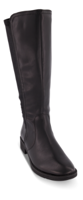 Jana Softline lang damestøvlett sort 8-8-25560-23