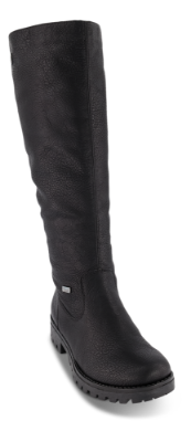Rieker lang damestøvlett sort 78554-00