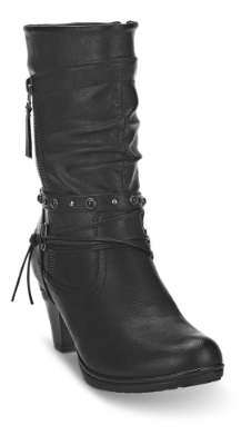 B&CO damestøvlett sort