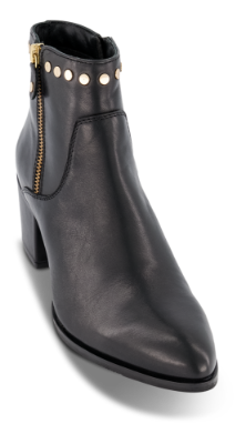 B&CO kort damestøvlett sort 5250500811