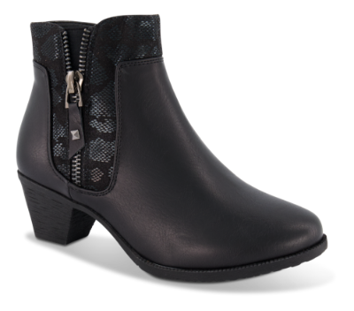 B&CO kort damestøvlett sort 5250501610