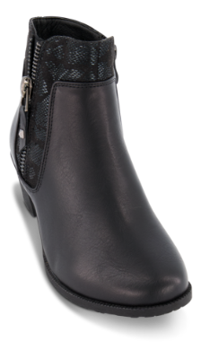 B&CO kort damestøvlett sort 5250501610