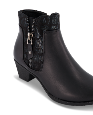 B&CO kort damestøvlett sort 5250501610