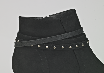 B&CO kort damestøvlett sort