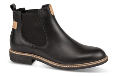 B&CO kort damestøvlett sort